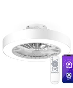 Klarstein ZenBreeze intelligens mennyezeti ventilátor világítással | 48 cm | 16 W | Csendes | LED | Akril