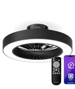 Klarstein ZenBreeze intelligens mennyezeti ventilátor világítással | 48 cm | 16 W | Csendes | LED | Akril