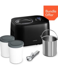 Klarstein FrostFusion fagylaltkészítő, slushie- és joghurtkészítő kompresszorral tartozékokkal | 1 l | 100 W