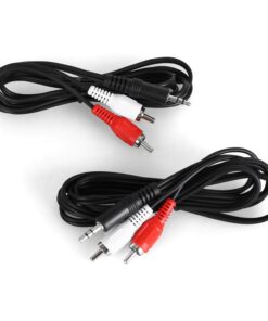 Auna Cinch kábel 3,5 mm jack számára, 1,5 méteres hossz, 2 darab