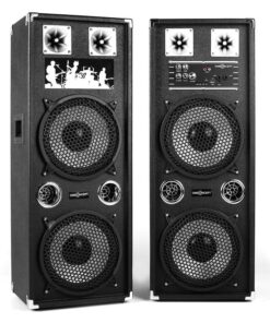 OneConcept BSX-210A, 80 W, USB, microSD, PA hangfal, fekete