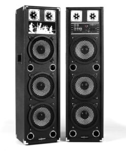 OneConcept BSX-238A, 100 W, USB, microSD, PA hangfal, fekete