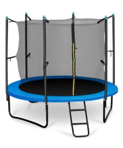 KLARFIT Rocketboy 250, 250 cm trambulin, belső biztonsági háló, széles létra, kék