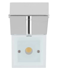 Lightcraft Vegard 1, 5 W, 400 lm, pontlámpa, LED, forgatható, billenthető, króm, üveg