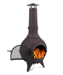 Blumfeldt Augustus, kerti kandalló, öntvény, 120 cm, régiség hatású dizájn, bronz