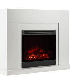 Klarstein Blanca, elektromos kandalló, 750/2000 W, lángok LED-es szimulációja, 40 m², fehér
