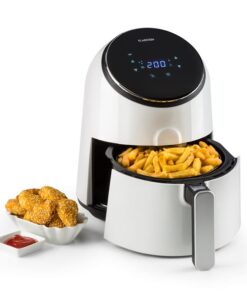 Klarstein AirVital, forrólevegős fritőz, 1300 W, 2,5 l, CeraPlus tapadásmentes felület, érintésvezérlés, fehér