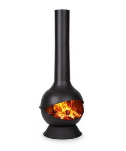 Blumfeldt Knight on Fire, kerti kandalló, rozsdamentes acél, fekete