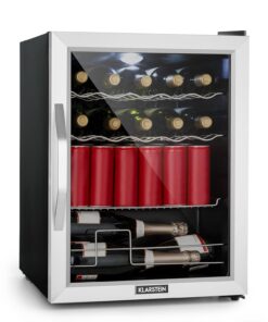 Klarstein Beersafe XL Mix It Edition, hűtőszekrény, D energiahatékonysági osztály, LED, 4 fém rács, üvegajtó