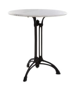 Blumfeldt Patras-XL, bistro asztal, 4-seasons-marble, vízálló, fagyálló, fekete