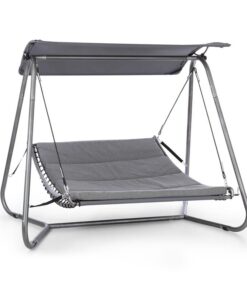 Blumfeldt Garden Grove, swingbed, hintaágy, acél keret, poliészter, antracit