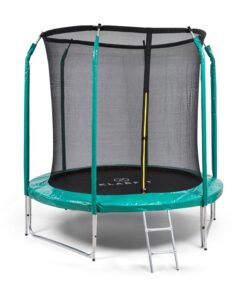 KLARFIT Jumpstarter, trambulin, 2,5 m Ø, háló 120 kg max., 195 cm Ø ugrófelület