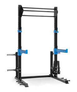 Capital Sports Amazor E Eco, Half Rack, súlyzóállvány, Safety Spotter, J-Cups, Dual-Landmine, acél