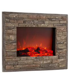 Klarstein Alpbach Snow, elektromos kandalló, 1800 W, 2 fűtési fokozat, 65 cm, kő kinézet