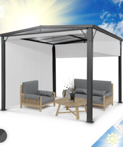 Blumfeldt Pantheon Cortina Solid Sky, pavilon, tető, 3 x 4 m, polikarbonát