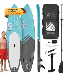 Capital Sports Lanikai Cruiser 10.8, felfújható paddle board, készlet SUP deszkával, 330 x 77 x 15