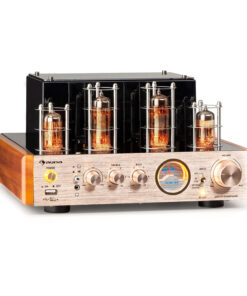 Auna Amp VT csöves erősítő, HiFi erősítő, 2x35W RMS, BT, Opt./Coax./AUX-In
