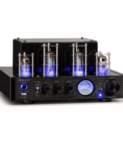 Auna Amp VT csöves erősítő, HiFi erősítő, 2x35W RMS, BT, Opt./Coax./AUX-In