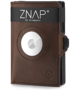 Slimpuro ZNAP Airtag Wallet, 12 kártya, érmés rekesz, 8,9 x 1,8 x 6,3 cm (Sz x M x M), RFID-védelem