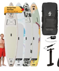 Capital Sports Kipu Allrounder 365, felfújható paddleboard, SUP board Szett, cruiser
