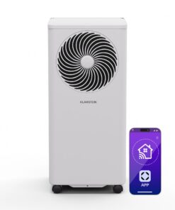 Klarstein Aero Ring 7K klímaberendezés, 7000 BTU, mobil és okos, max. 25 m² hangvezérléssel