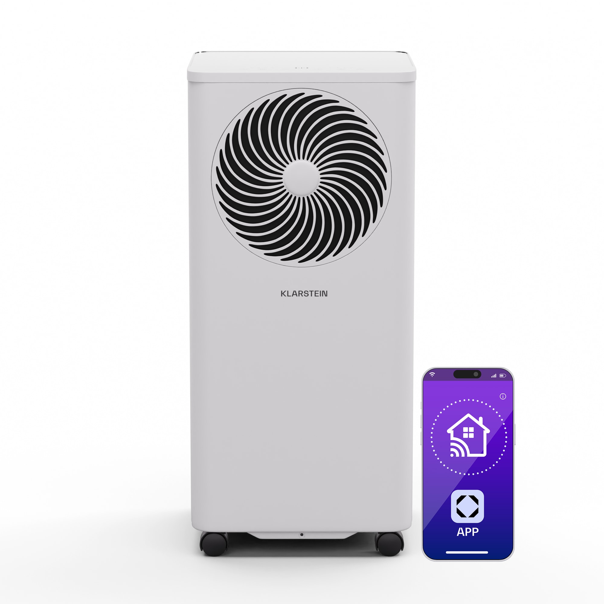 Klarstein Aero Ring 7K klímaberendezés, 7000 BTU, mobil és okos, max. 25 m² hangvezérléssel