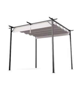 Blumfeldt Pantheon Robust, pergola, 3 x 3 m, időjárásálló porszórt acél, időjárásálló