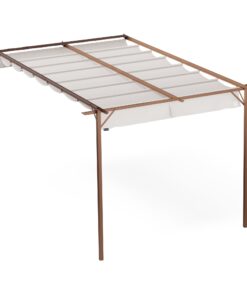 Blumfeldt Pantheon Wall Pergola, fali pergola, 3 x 4 m, porszórt acél, időjárásálló