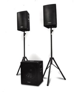 Ibiza 2.1 aktív PA-szett 1x subwoofer 2x szatelit 2x állvány
