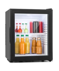 Klarstein Brooklyn minibár, 30 liter, F energiahatékonysági osztály, fekete, üveg