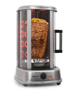 OneConcept Kebap Master Pro, vertikális grill, 1500 W, ezüst
