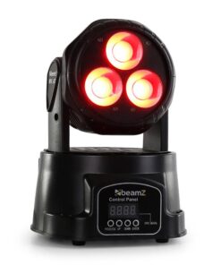 Beamz MHL-45 DMX Mini, mozgófej, wash, 3 x 15 W, COB LED, DMX