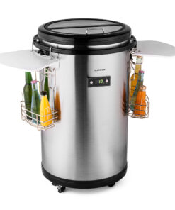 Klarstein Mr. Barbot, bárhűtő, 50 liter, F energiahatékonysági osztály, rozsdamentes acél