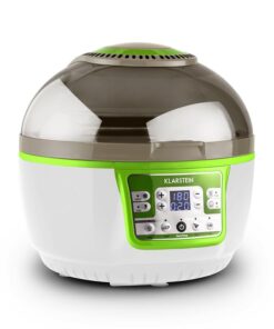 Klarstein VitAir Turbo, forrólevegős fritőz, 1400 W, 10 l, zöld-fehér
