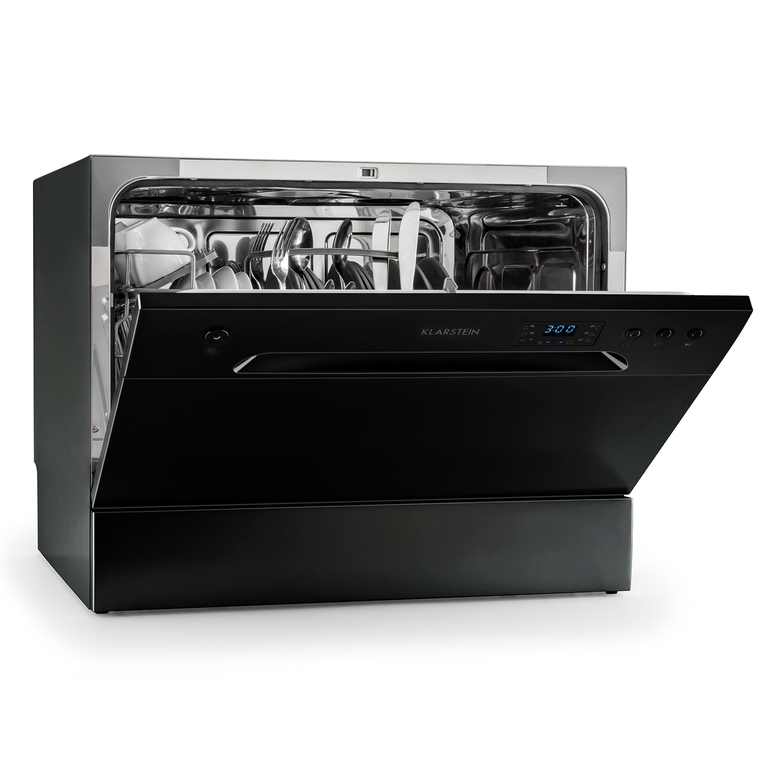 Klarstein Amazonia 6, mosogatógép, 1380 W, 6 teríték, F energiahatékonysági osztály, 49 dB, nyomógombos vezérlés