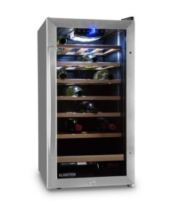 Klarstein Vivo Vino 26, 88 liter, borhűtő, 26 palack, fekete, LED