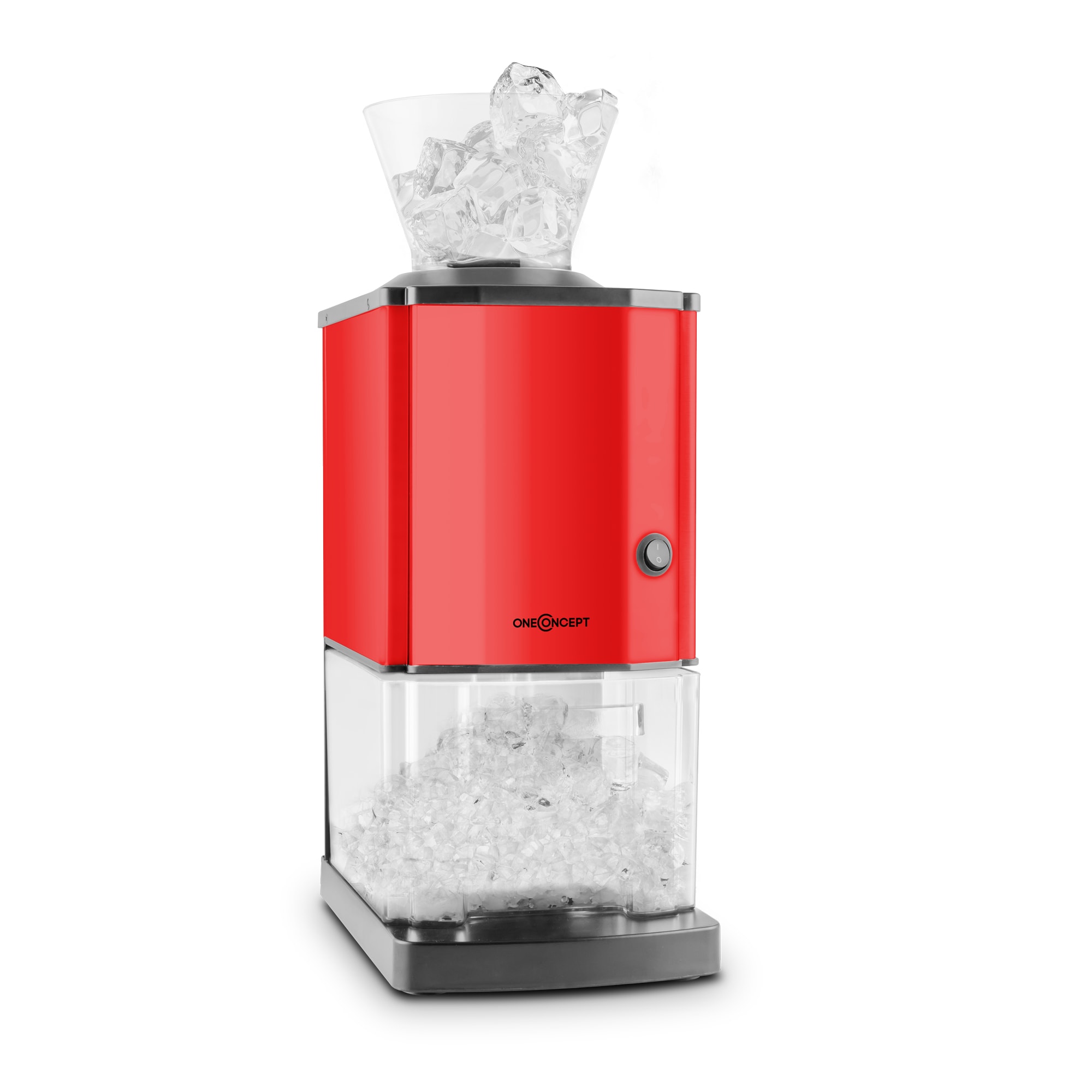 OneConcept Icebreaker, jégkása készítő gép, 15 kg/h, 3,5 L térfogat, jégtartó, rozsdamentes acél