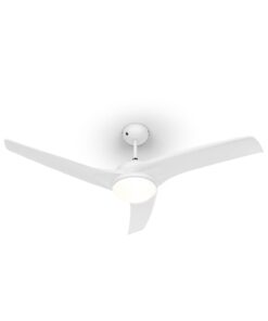 Klarstein Figo, fehér, mennyezeti ventilátor, 52", 55 W, mennyezeti lámpa, 2 x 42 W, távirányító