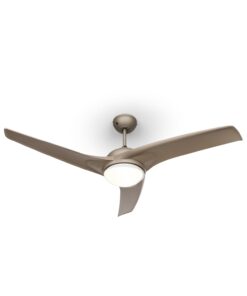 Klarstein Figo, titán, mennyezeti ventilátor, 52", 55 W, mennyezeti lámpa, 2 x 42 W, távirányító