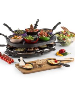 OneConcept Woklette, raclette grill, 1200 W, wok, 6 személyre, tapadásmentes