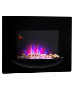 Klarstein Feuerschale, elektromos kandalló, 1800 W, fali, láng illúzió, díszkövek, fekete