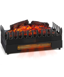 Klarstein Kamini FX, elektromos kandalló, kandallóbetét, 1000/2000 W, 2 W LED, fekete