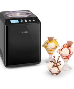 Klarstein Vanilly Sky Family, fagylaltgép, fagylalt- és fagyasztott joghurtkészítő gép, 250 W, 2,5 L, fekete