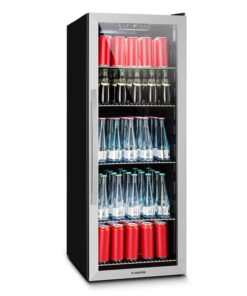 Klarstein Beersafe 6XL, italhűtőszekrény, 171 liter, 0 -10°C, üveg, G energiahatékonysági osztály, rozsdamentes acél