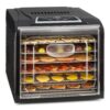 Klarstein Fruit Jerky Plus 6, aszalógép, 420-500 W, időzítő, 6 emelet, fekete
