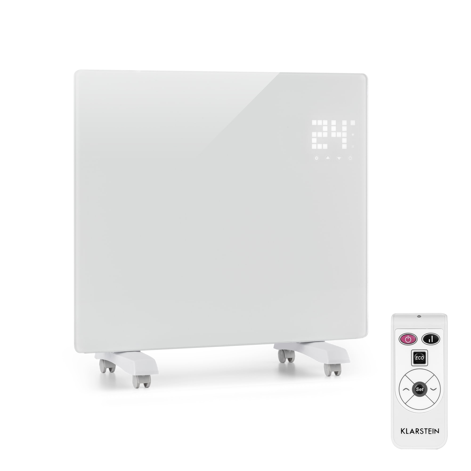Klarstein Bornholm Single, konvektor, 1000 W, termosztát, időzítő, fehér