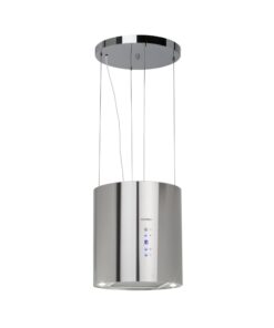 Klarstein Barett, sziget páraelszívó, Ø 35 cm, légkeringetés, 560 m³/ó, LED, aktívszén szűrő, nemesacél