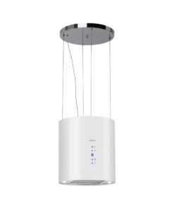 Klarstein Barett, sziget páraelszívó, Ø 35 cm, légkeringetés, 560 m³/ó, LED, aktívszén szűrő, fehér