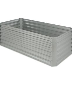 Blumfeldt High Grow Straight, magaságyás, 180 x 60 x 90 cm, 970 l, cinkelt acél, ezüst
