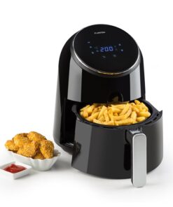 Klarstein AirVital, forrólevegős fritőz, 1300 W, 2,5 l, CeraPlus tapadásmentes felület, érintésvezérlés, fekete